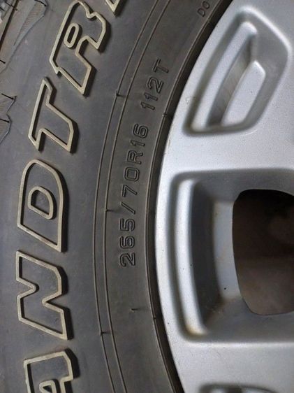 ยาง Dunlop Grandtrek AT5 แม็กเดิมฟอร์ดแรนเจอร์ ครบชุด(4 ล้อ) หน้ากว้าง 265  แก้มสูง 70 ขอบ 16 ปี2024

ใช้งานน้อยเฉลี่ยวันละไม่ถึง 30 โล รูปที่ 8