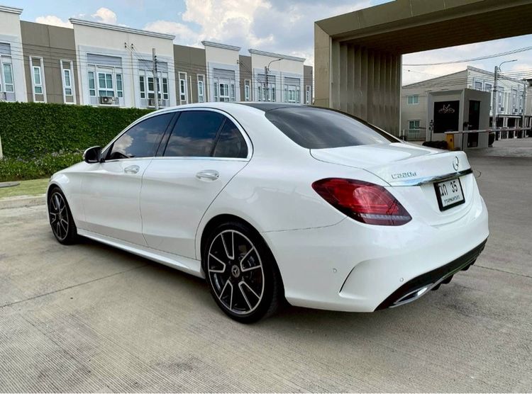 Mercedes-Benz C-Class 2020 C220 CDI Sedan ดีเซล ไม่ติดแก๊ส เกียร์อัตโนมัติ ขาว รูปที่ 4