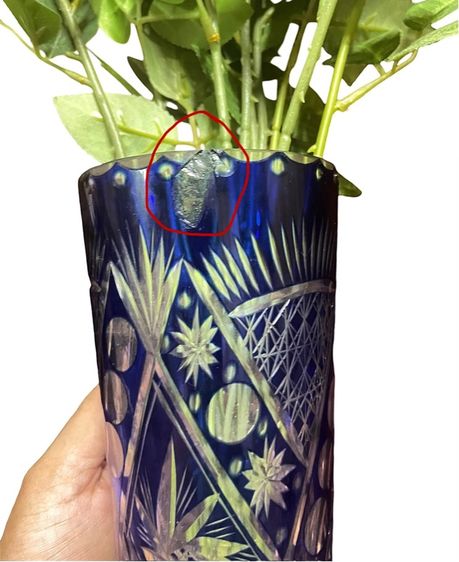 ชุดแจกันและที่เขี่ยบุหรี่แก้วคริสตัลเจียร รูปที่ 4