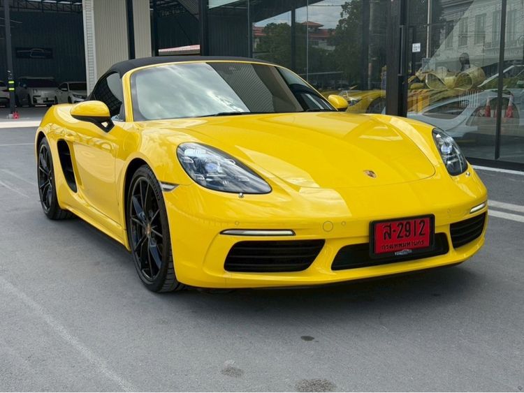 Porsche 718 2017 2.0 Boxster Sedan เบนซิน ไม่ติดแก๊ส เกียร์อัตโนมัติ เหลือง รูปที่ 4