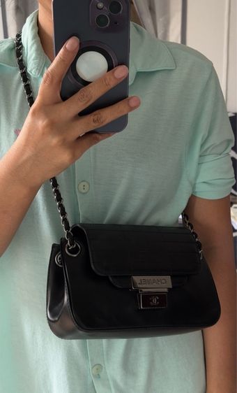 Ch🤍nel Push Lock Accordion Flap มือสองแท้💯 รูปที่ 17