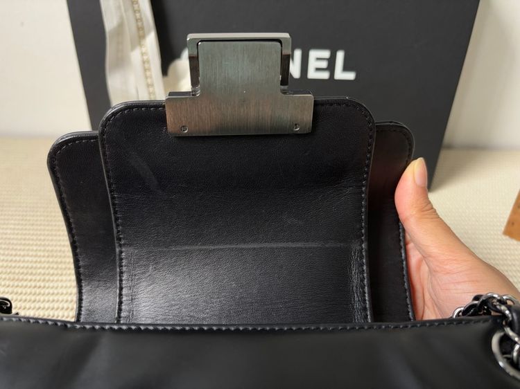 Ch🤍nel Push Lock Accordion Flap มือสองแท้💯 รูปที่ 10