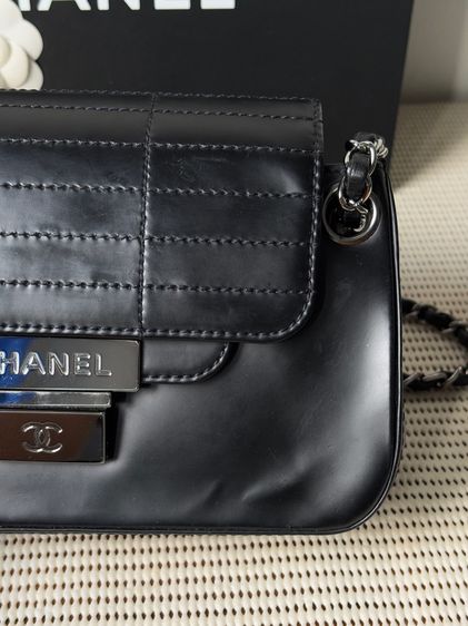 Ch🤍nel Push Lock Accordion Flap มือสองแท้💯 รูปที่ 4