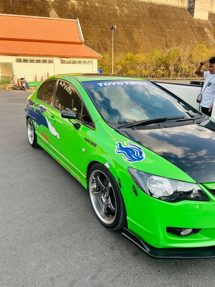 Honda Civic 2007 1.8 E i-VTEC Sedan เบนซิน ไม่ติดแก๊ส เกียร์อัตโนมัติ เขียว รูปที่ 3