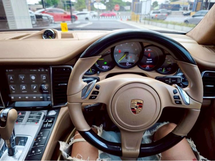 Porsche Panamera 2014 3.0 S E-Hybrid Utility-car ไฮบริด ไม่ติดแก๊ส เกียร์อัตโนมัติ เทา รูปที่ 4