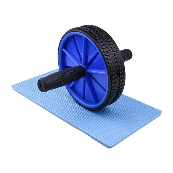 🔥มือ 1 - ล้อคู่ออกกำลังกายกล้ามท้อง Abs wheels แถมแผ่นรองเข่า - ลูกกลิ้งหน้าท้อง abs roller รูปที่ 4