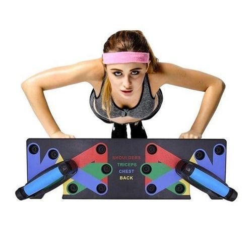 🔥มือ 1 - 💪🏻บอร์ดวิดพื้น 9 ท่า สร้างกล้ามเนื้อ 4 ส่วน Push up board - แท่นออกกำลังกาย ฟิตเนส บริหารกล้ามเนื้ออก, แขน รูปที่ 8