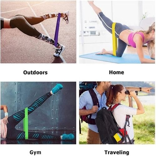 🔥มือ 1 - ยางยืดวนแหวน ออกกำลังกาย ชุด 5 เส้น ยางแท้ - Yoga loop, resistance exercise band 5 pcs set รูปที่ 9