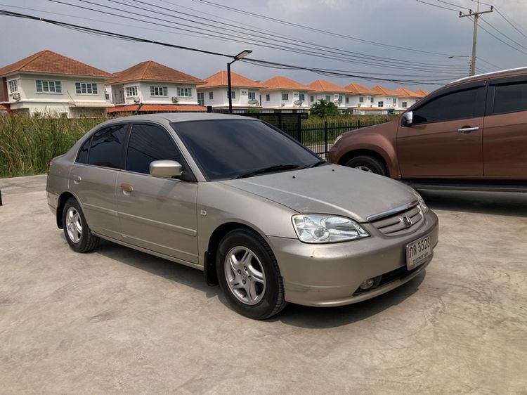 Honda Civic 2001 1.7 EXi Sedan เบนซิน ไม่ติดแก๊ส เกียร์อัตโนมัติ บรอนซ์ทอง รูปที่ 4