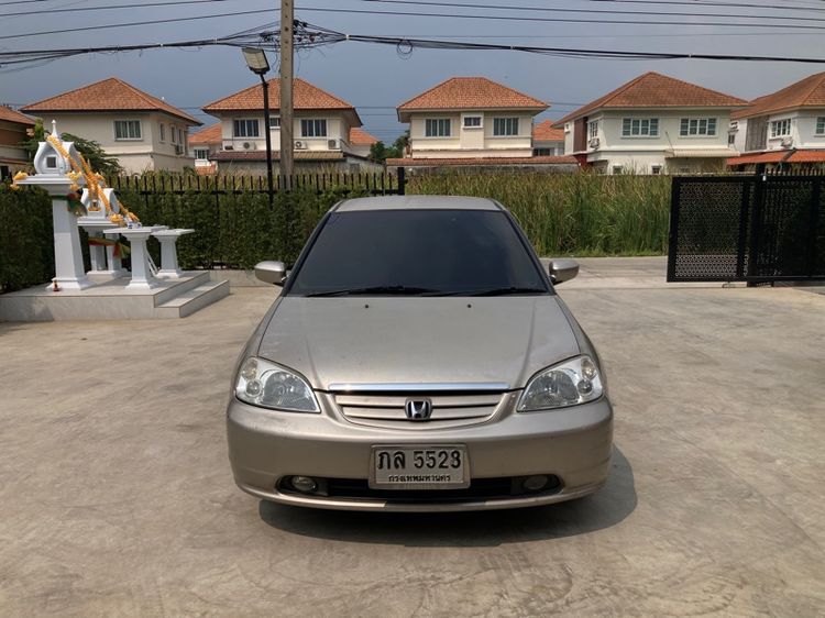 Honda Civic 2001 1.7 EXi Sedan เบนซิน ไม่ติดแก๊ส เกียร์อัตโนมัติ บรอนซ์ทอง รูปที่ 2