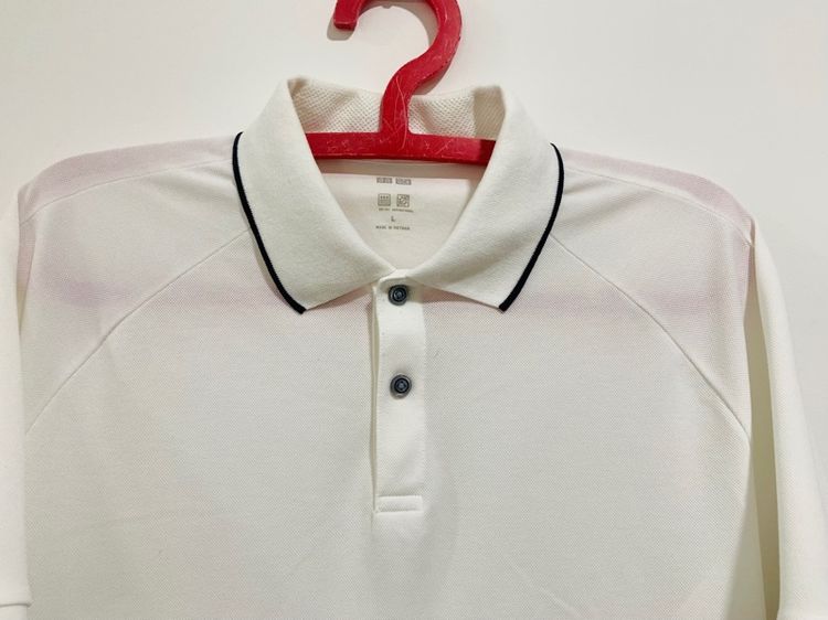 เสื้อโปโล UNIQLO แท้ 💯size L วัดจริง อก 21 ยาว 27.5 สภาพใหม่ ดีเทลสวย เนื้อผ้าดีระบายความร้อนดีมากครับ รูปที่ 2