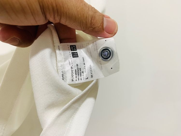 เสื้อโปโล UNIQLO แท้ 💯size L วัดจริง อก 21 ยาว 27.5 สภาพใหม่ ดีเทลสวย เนื้อผ้าดีระบายความร้อนดีมากครับ รูปที่ 5