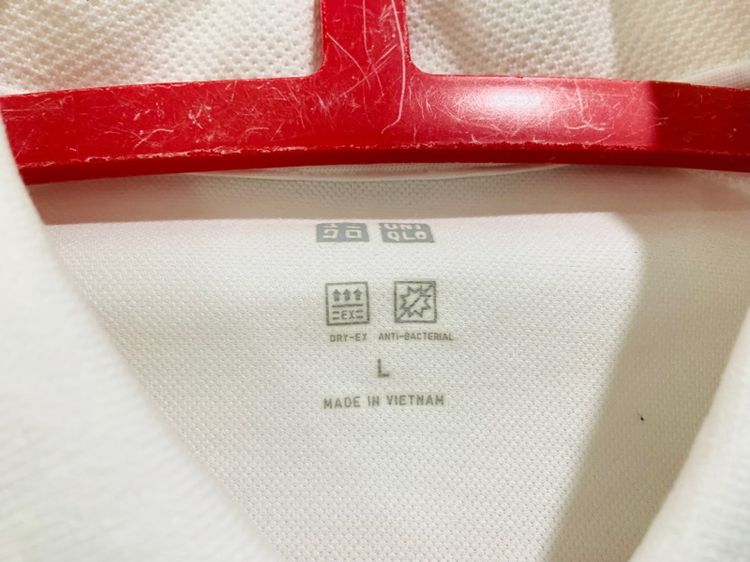 เสื้อโปโล UNIQLO แท้ 💯size L วัดจริง อก 21 ยาว 27.5 สภาพใหม่ ดีเทลสวย เนื้อผ้าดีระบายความร้อนดีมากครับ รูปที่ 3