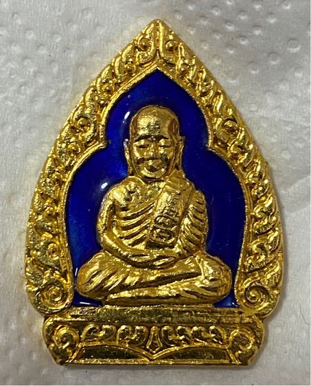 เหรียญเจ้าสัว หลวงพ่อเงิน วัดบางคลาน รุ่นอนุสรณ์ 99 ปี (วัดหาดแตงโม) เนื้อกะไหล่ทองลงยา ปี 2537 พร้อมตลับเดิม