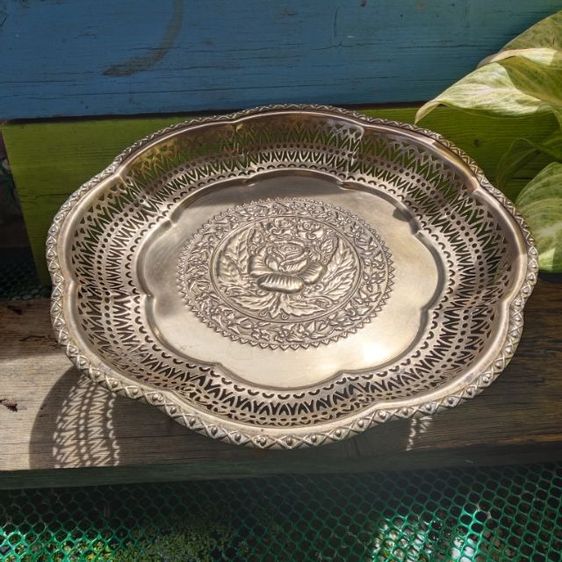 พานทองเหลืองขนาด 13 นิ้ว รูปที่ 2