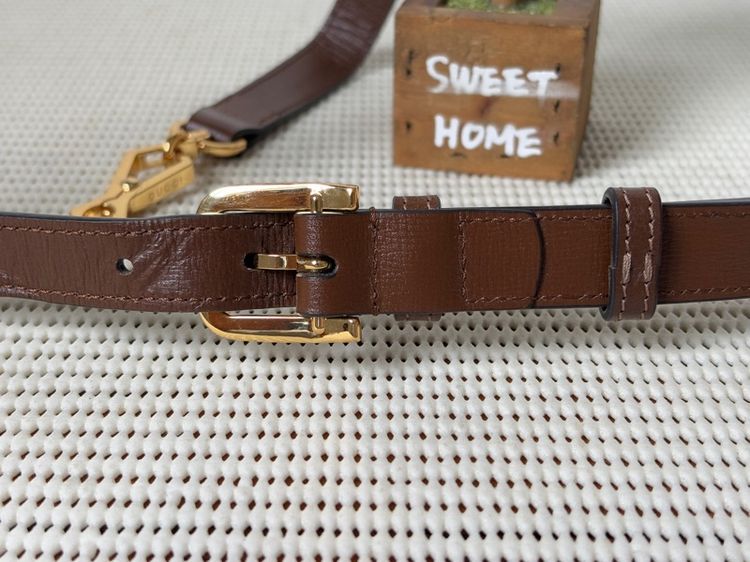 สายกระเป๋าGu🤎ci Horsebit มือสองแท้💯 รูปที่ 5