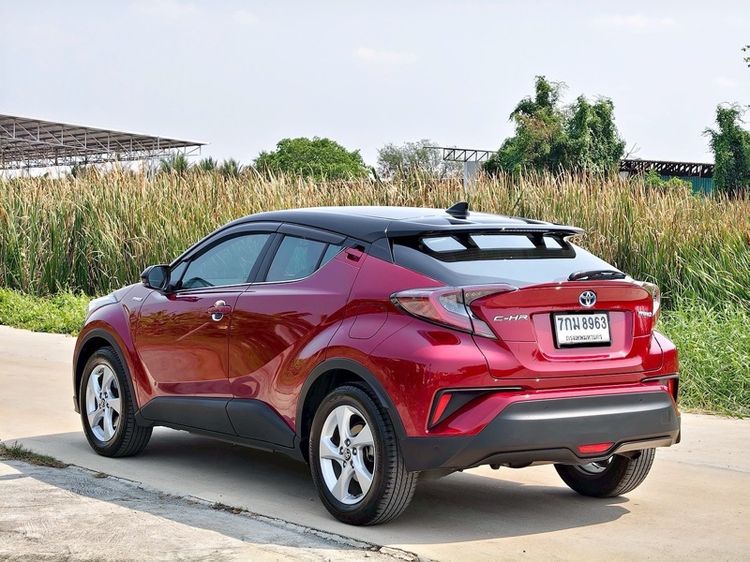 Toyota C-HR 2018 1.8 Hybrid Hi Utility-car ไฮบริด ไม่ติดแก๊ส เกียร์อัตโนมัติ แดง รูปที่ 4