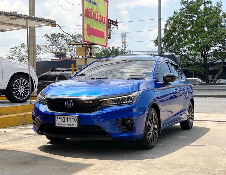 Honda City 2023 1.5 e:HEV RS Sedan ไฮบริด ไม่ติดแก๊ส เกียร์อัตโนมัติ น้ำเงิน รูปที่ 4
