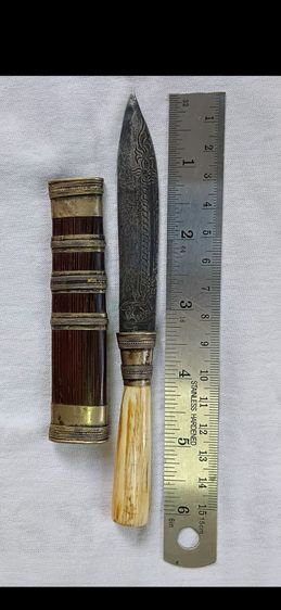 มีดหมอ หลวงพ่อเดิม ขนาด 6 นิ้ว เก่าสวยงามมาก รูปที่ 17