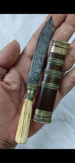 มีดหมอ หลวงพ่อเดิม ขนาด 6 นิ้ว เก่าสวยงามมาก รูปที่ 4