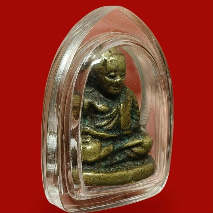 รูปหล่อหลวงพ่อเงินเลี่ยมกรอบพลาสติก รูปที่ 2