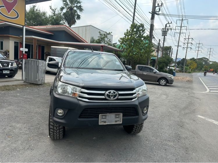Toyota Hilux Revo 2019 2.8 J 4WD Pickup ดีเซล ไม่ติดแก๊ส เกียร์ธรรมดา เทา รูปที่ 4