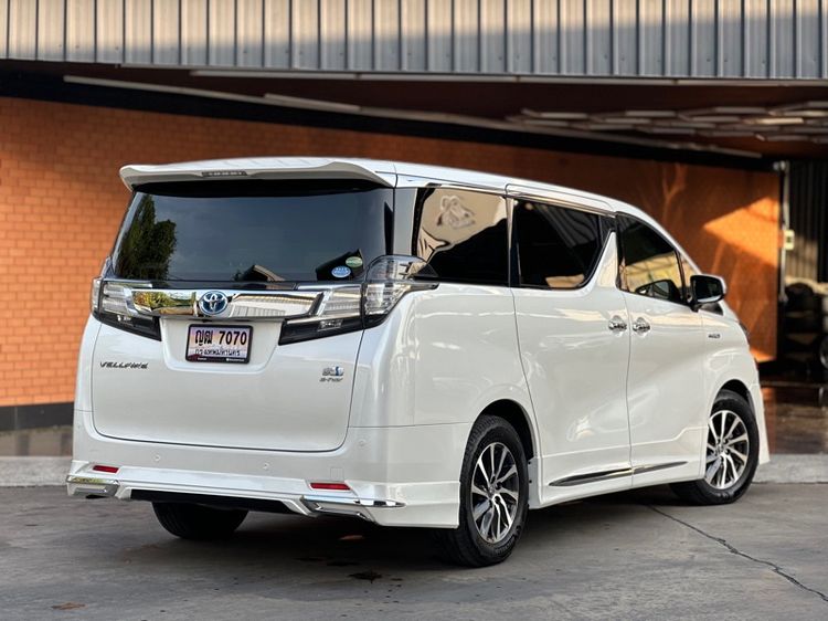 Toyota Vellfire 2015 2.5 Hybrid E-Four 4WD Utility-car ไฮบริด ไม่ติดแก๊ส เกียร์อัตโนมัติ ขาว รูปที่ 4
