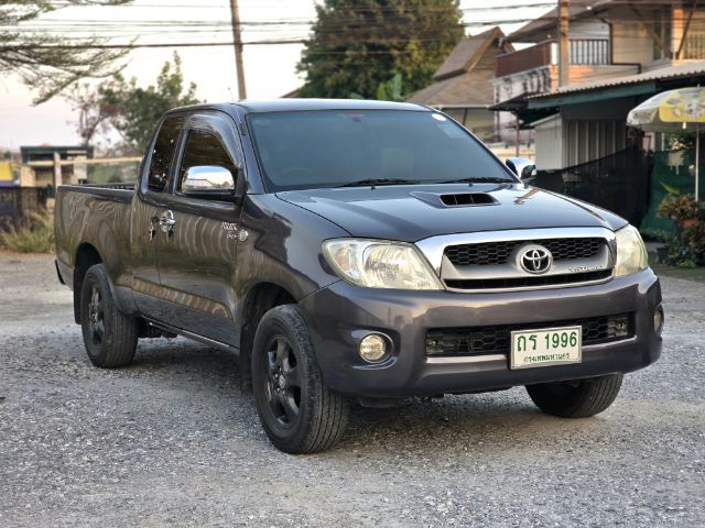 Toyota Hilux Vigo 2010 2.5 E Pickup ดีเซล ไม่ติดแก๊ส เกียร์ธรรมดา เทา รูปที่ 4