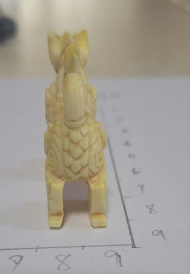 สิงห์คอม้าทรงเครื่องตะปบเหยื่อของหลวงพ่อมุ่ยวัดดอนไร่ไซส์ใหญ่ 4x4 ซม รูปที่ 3