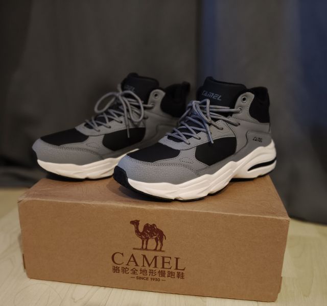 Cameljeans รองเท้าขนแกะอบอุ่น หุ้มข้อต่ำ กันน้ำ กันลื่นสำหรับฤดูหนาว ขนาด 25.5 ซม. สีเทาดำ สภาพใหม่มาก รูปที่ 5