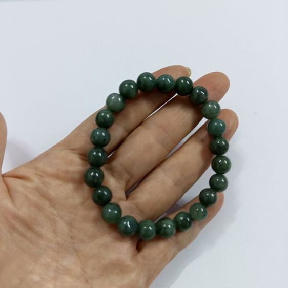 สร้อยข้อมือหยกแท้ เขียวเหนี่ยวทรัพย์ รูปที่ 6