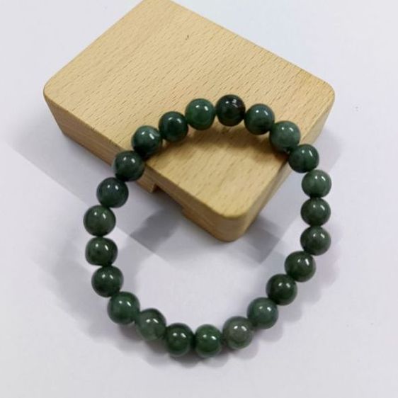 สร้อยข้อมือหยกแท้ เขียวเหนี่ยวทรัพย์ รูปที่ 5