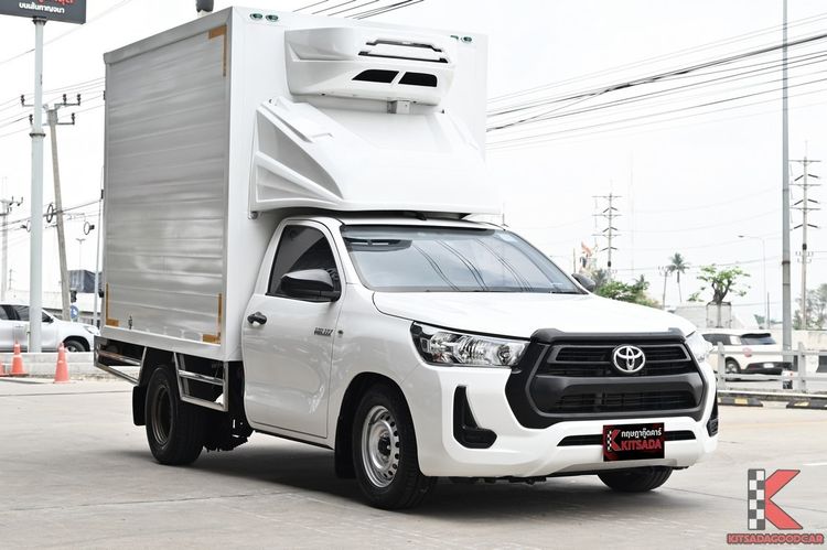 Toyota Hilux Revo 2021 2.4 Entry Pickup ดีเซล ไม่ติดแก๊ส เกียร์อัตโนมัติ ขาว