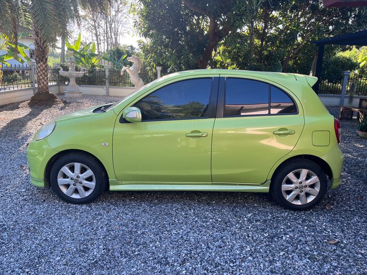 Nissan March 2012 1.2 VL Sedan เบนซิน ไม่ติดแก๊ส เกียร์อัตโนมัติ เขียว รูปที่ 4