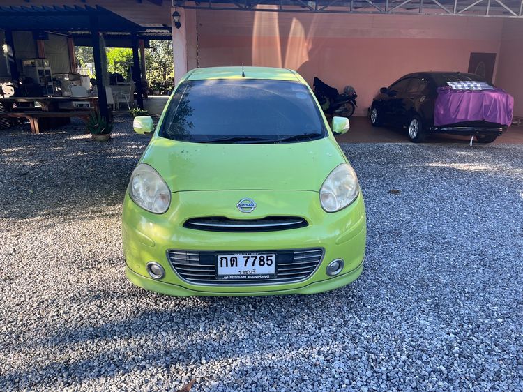 Nissan March 2012 1.2 VL Sedan เบนซิน ไม่ติดแก๊ส เกียร์อัตโนมัติ เขียว รูปที่ 2