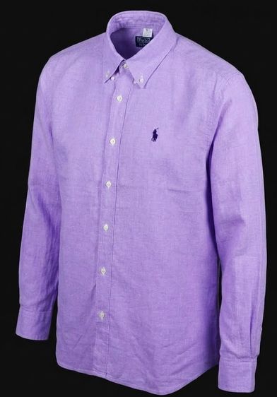 Polo Oxford Iconic Cotton Mesh Long Sleeve Shirt Regular Fit รูปที่ 5