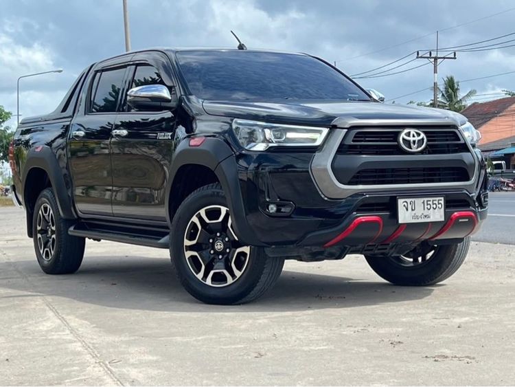 Toyota Hilux Revo 2021 2.4 Prerunner Mid Pickup ดีเซล ไม่ติดแก๊ส เกียร์ธรรมดา ดำ