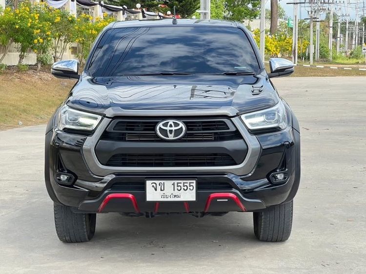 Toyota Hilux Revo 2021 2.4 Prerunner Mid Pickup ดีเซล ไม่ติดแก๊ส เกียร์ธรรมดา ดำ รูปที่ 3