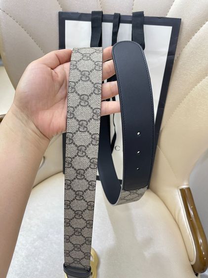 Like New Gucci GG Belt 40mm Supreme Canvas Size 110 รูปที่ 3