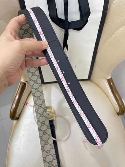 Like New Gucci GG Belt 40mm Supreme Canvas Size 110 รูปที่ 4