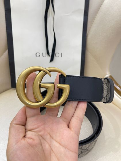 Like New Gucci GG Belt 40mm Supreme Canvas Size 110 รูปที่ 2