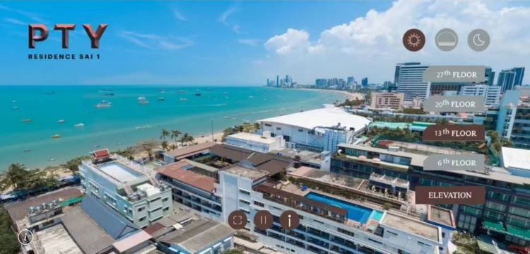 CM04401 ขายดาวน์ คอนโด พีทีวาย เรสซิเดนซ์ สาย 1 PTY Residence Sai 1 คอนโดมิเนียม ถ.เลียบชายหาด พัทยาสาย 1 