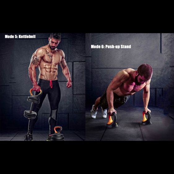 🔥มือ 1 - ดัมเบลอเนกประสงค์ ปรับน้ำหนักได้ บาร์เบล ลูกตุ้มยกน้ำหนัก วิดพื้น All in one dumbbell set🔴🔴🔴 รูปที่ 9