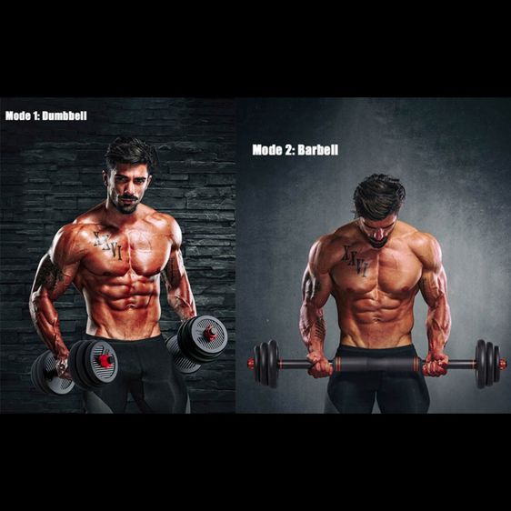 🔥มือ 1 - ดัมเบลอเนกประสงค์ ปรับน้ำหนักได้ บาร์เบล ลูกตุ้มยกน้ำหนัก วิดพื้น All in one dumbbell set🔴🔴🔴 รูปที่ 7