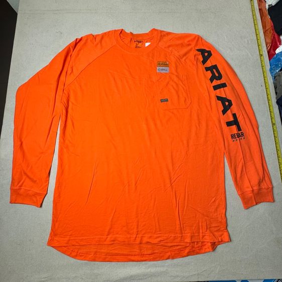 เสื้อยืดแขนยาว Ariat Rebar ใหม่มือหนึ่ง​ Size XL 