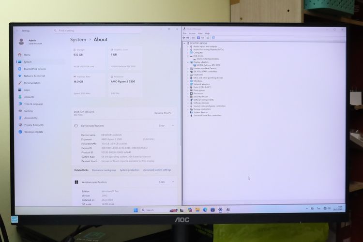 COMSET GAMING RYZEN 5 5500.RTX3050 RAM16.1TB - ID26020378 รูปที่ 15