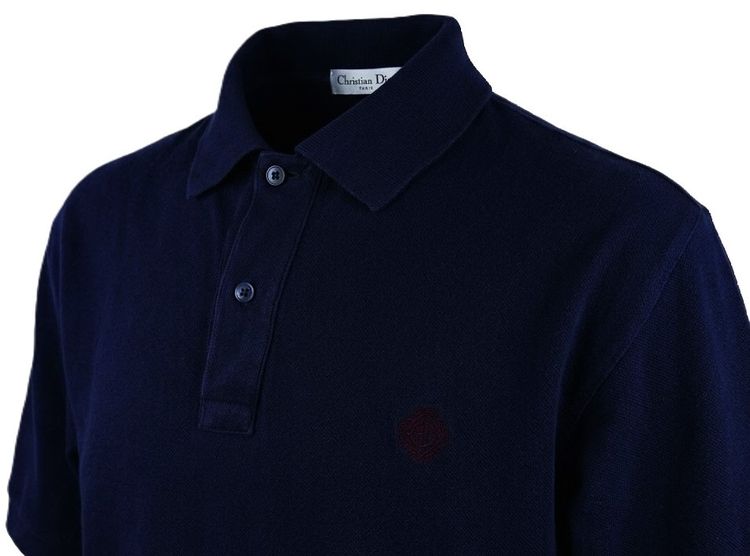 CD Christian  Dior  Icon Polo Shirt Cotton Piqué Made in Paris France รูปที่ 4