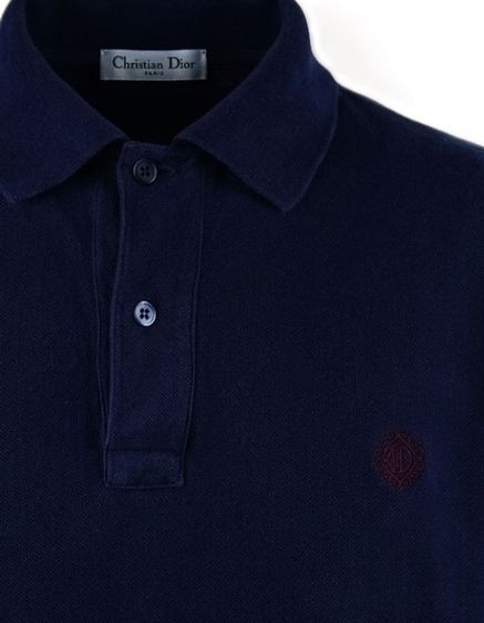 CD Christian  Dior  Icon Polo Shirt Cotton Piqué Made in Paris France รูปที่ 3