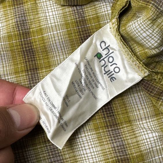 เสื้อเชิ้ต​ Chlorophylle Outdoor Size L รูปที่ 10