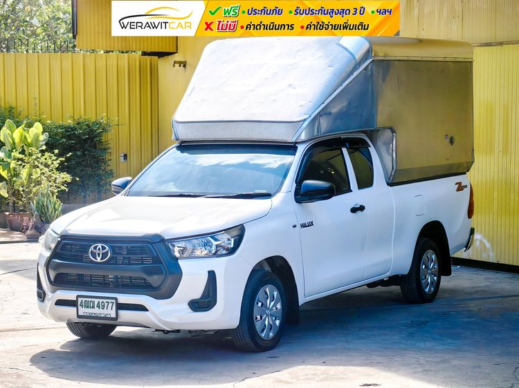Toyota Hilux Revo 2020 2.4 Entry Pickup ดีเซล ไม่ติดแก๊ส เกียร์ธรรมดา ขาว รูปที่ 3